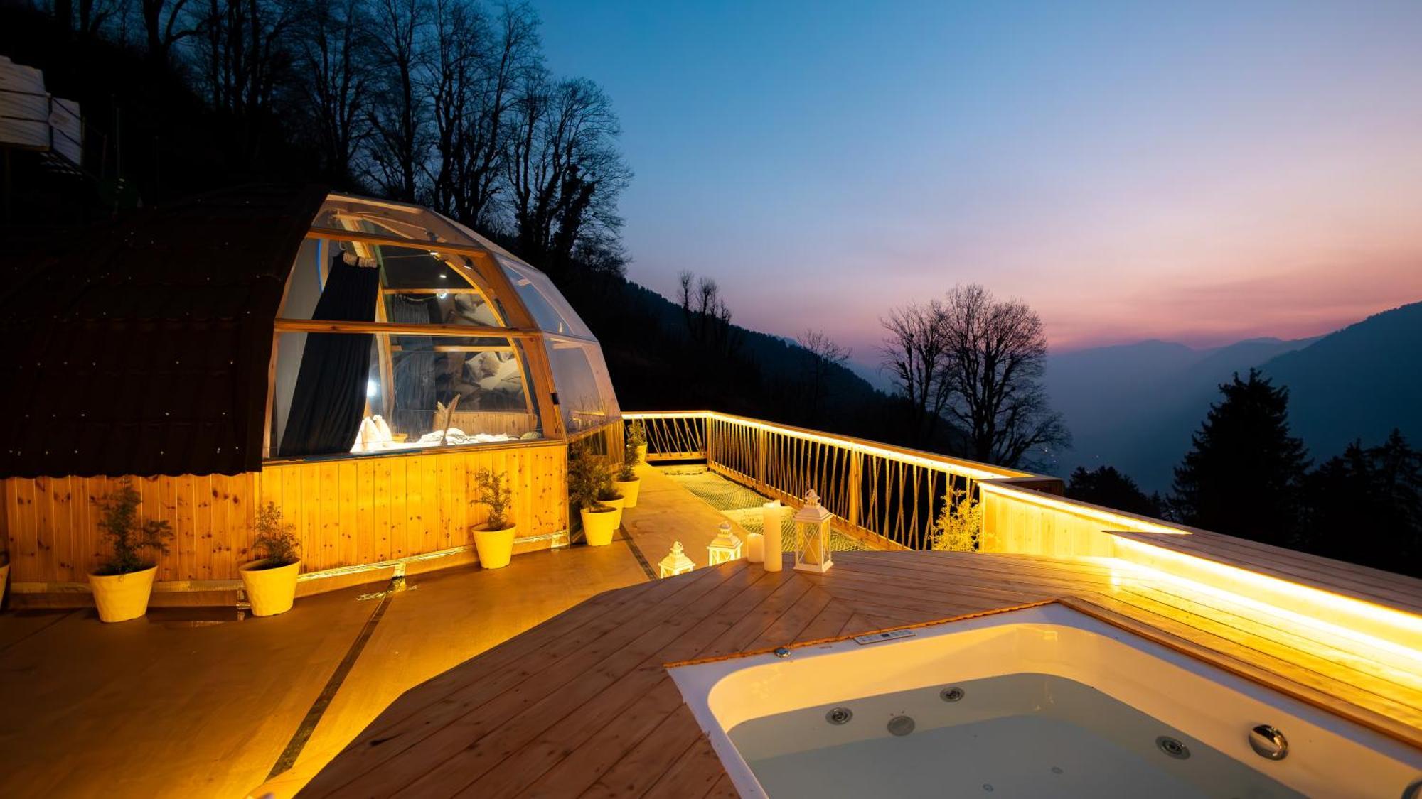 Hotel Infinity Sky Glamps à Manāli Extérieur photo